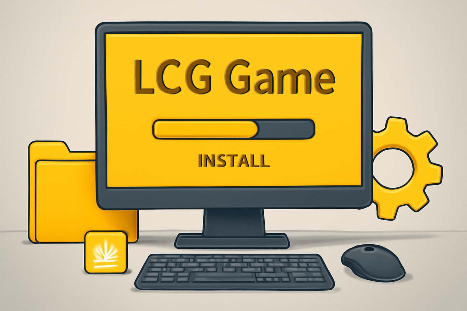 Informational image about installing LCG Game.