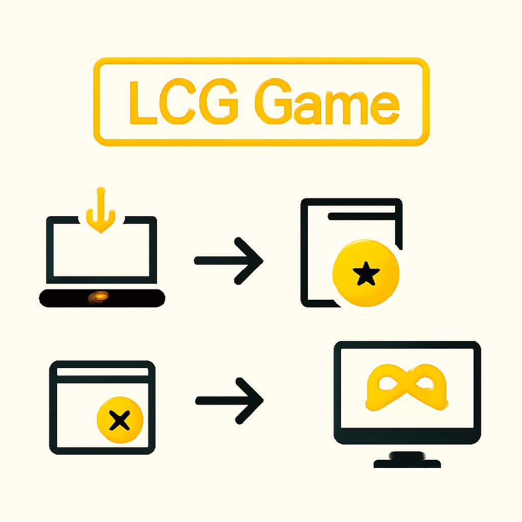 Diagram illustrating the installation process for LCG Game.