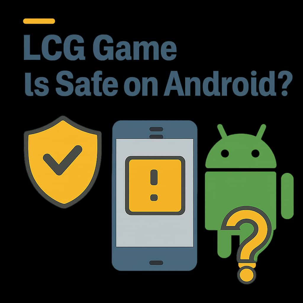 Illustration explaining the safety aspects of LCG Game on Android.