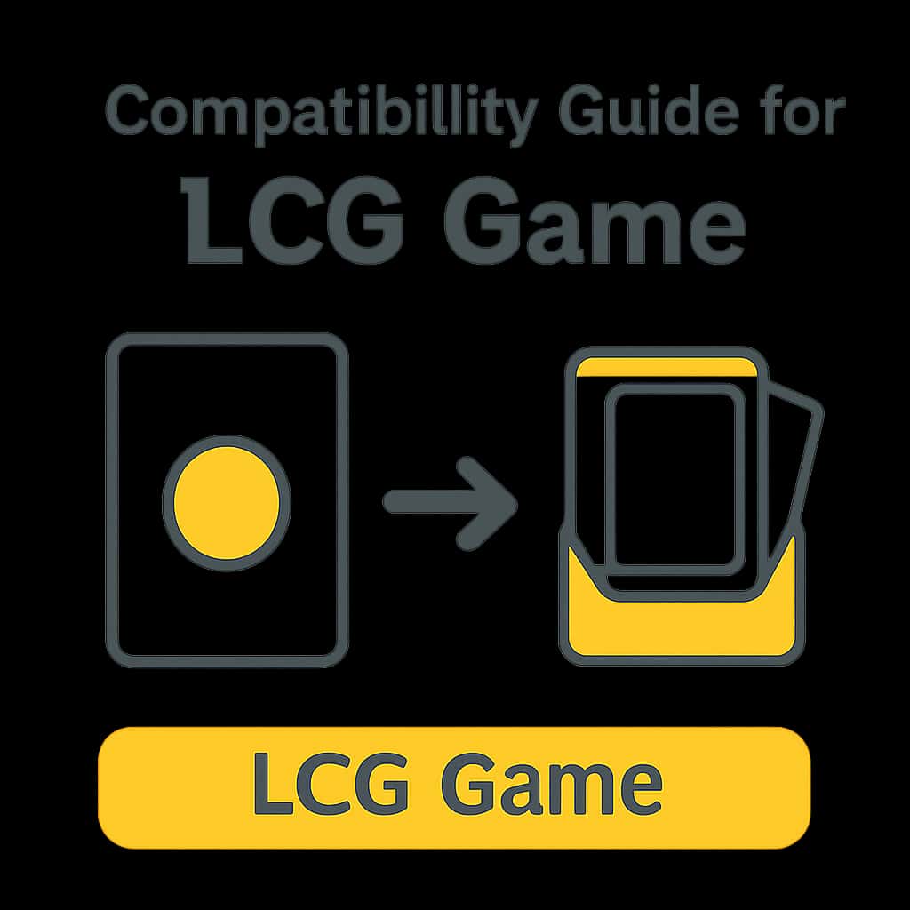An educational diagram for the Compatibility Guide for LCG Game.
