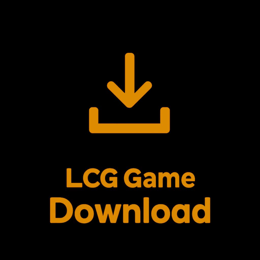 Minimal badge for LCG Game Download guide.