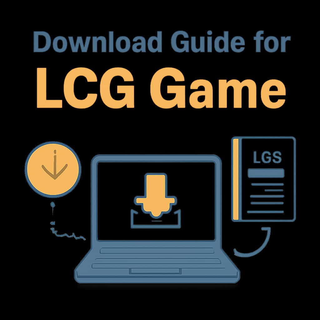 Illustration depicting the download process for LCG Game.