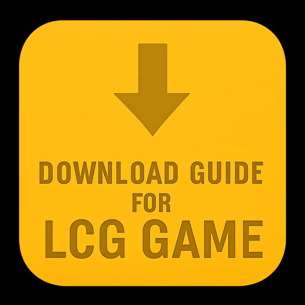 Badge concept for Download Guide for LCG Game.