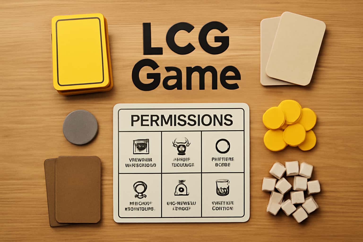 Informational graphic highlighting permissions needed for LCG Game.