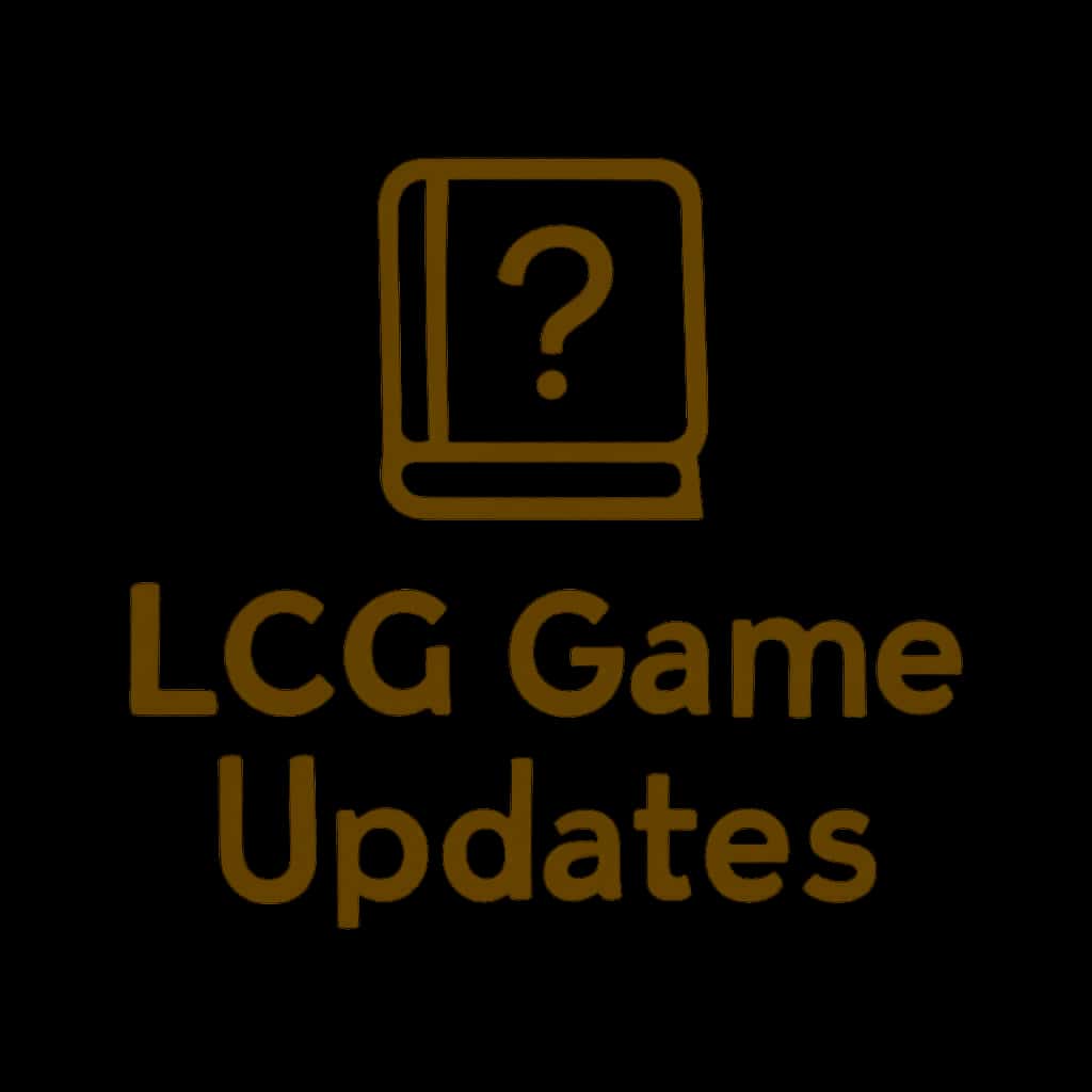 Badge concept for LCG Game Updates information.