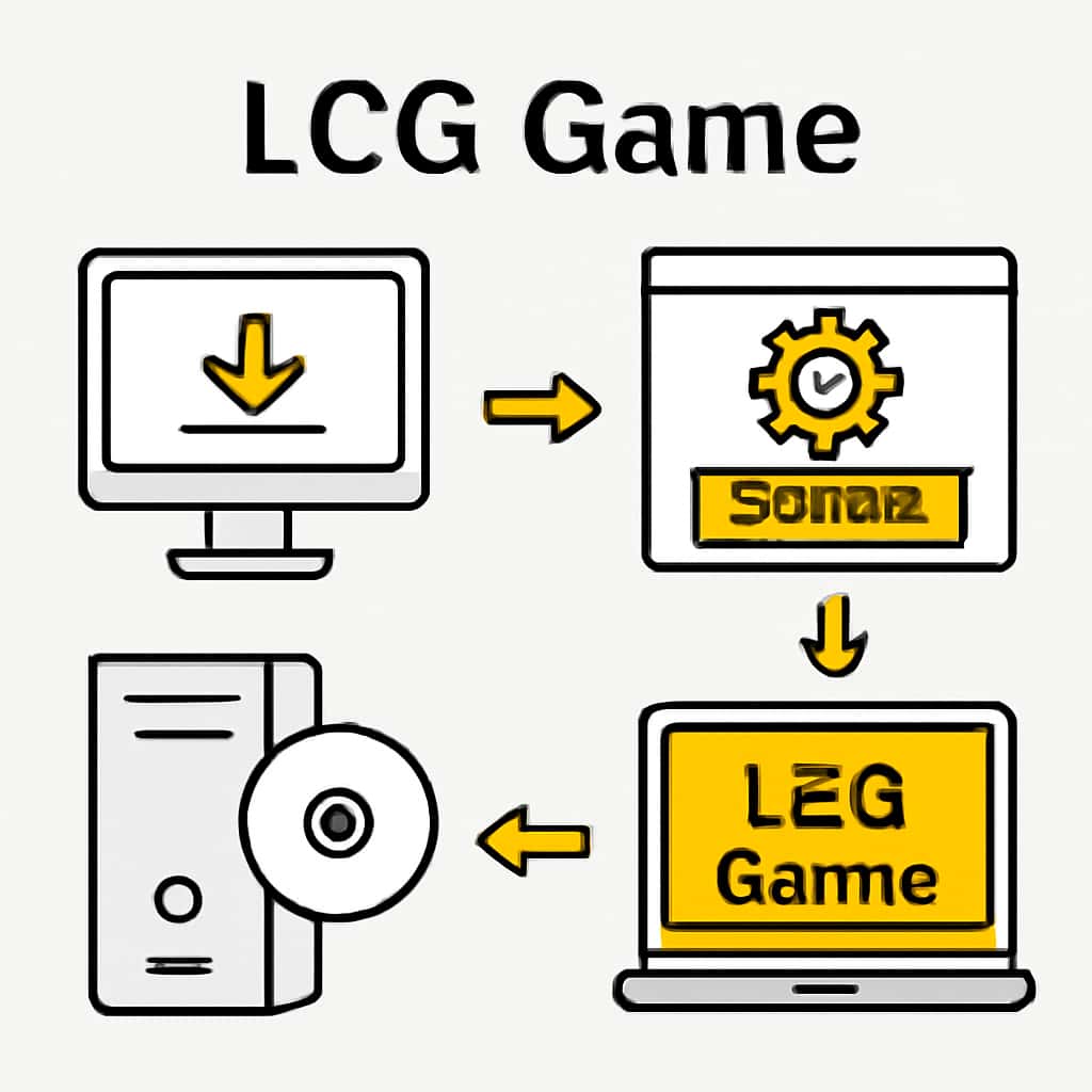An educational diagram for LCG Game installation.